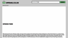 What Open4u.co.uk website looked like in 2021 (2 years ago)