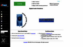 What Opensound.com website looked like in 2021 (2 years ago)