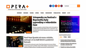 What Operaplus.cz website looked like in 2021 (2 years ago)