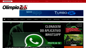 What Olimpia24horas.com.br website looked like in 2021 (2 years ago)