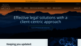 What Omwlaw.com website looked like in 2021 (2 years ago)