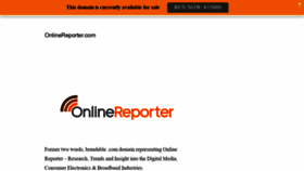 What Onlinereporter.com website looked like in 2021 (2 years ago)