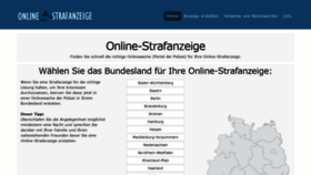 What Online-strafanzeige.de website looked like in 2021 (2 years ago)