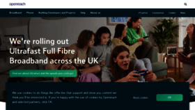 What Openreach.co.uk website looked like in 2021 (2 years ago)