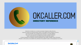 What Okcaller.com website looked like in 2021 (2 years ago)