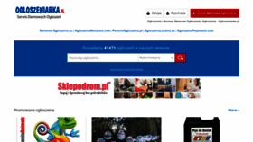What Ogloszeniarka.pl website looked like in 2021 (2 years ago)