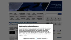 What Onlinemarketing-praxis.de website looked like in 2021 (2 years ago)