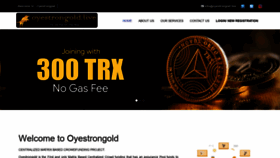 What Oyestrongold.live website looked like in 2021 (2 years ago)