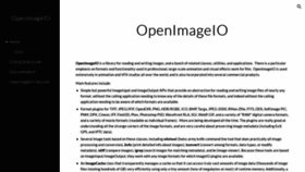 What Openimageio.org website looked like in 2021 (2 years ago)