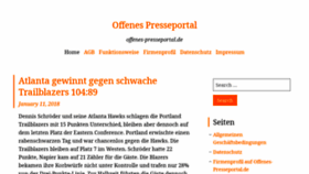 What Offenes-presseportal.de website looked like in 2021 (2 years ago)