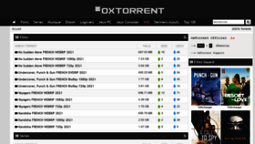 What Oxtorrent.io website looked like in 2021 (2 years ago)