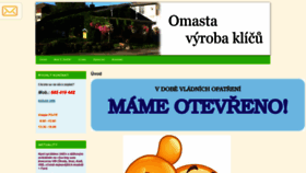 What Omasta.cz website looked like in 2021 (2 years ago)