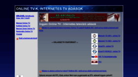 What Online-tv.hu website looked like in 2021 (2 years ago)