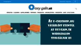What Oxygain.sk website looked like in 2021 (2 years ago)
