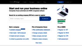 What Onlinefilings.co.uk website looked like in 2021 (3 years ago)
