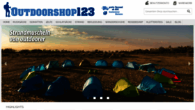 What Outdoorshop123.com website looked like in 2021 (2 years ago)