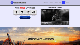 What Onlineartlessons.com website looked like in 2021 (2 years ago)