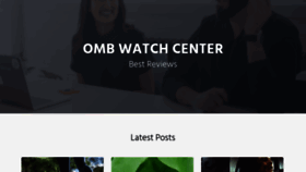 What Ombwatch.org website looked like in 2021 (2 years ago)