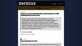 What Onfocus.com website looked like in 2021 (2 years ago)