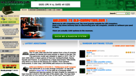 What Old-computers.com website looked like in 2021 (2 years ago)