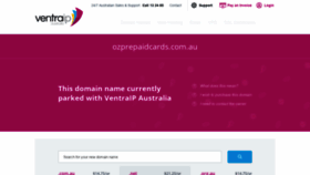 What Ozprepaidcards.com.au website looked like in 2021 (2 years ago)