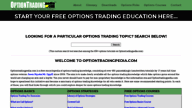 What Optiontradingpedia.com website looked like in 2021 (2 years ago)
