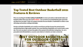 What Outdoorbasketballguide.com website looked like in 2021 (2 years ago)