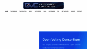 What Openvotingconsortium.org website looked like in 2021 (2 years ago)