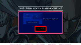 What One-punchmanmanga.com website looked like in 2021 (2 years ago)