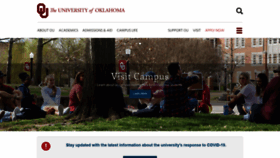 What Ou.edu website looked like in 2021 (2 years ago)