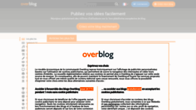 What Over-blog.com website looked like in 2021 (2 years ago)