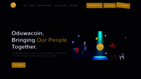 What Oduwacoin.io website looked like in 2021 (2 years ago)