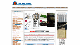 What Onestoptesting.com website looked like in 2021 (2 years ago)