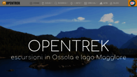 What Opentrek.it website looked like in 2021 (2 years ago)