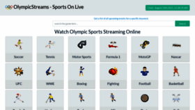 What Olympicstreams.me website looked like in 2021 (2 years ago)