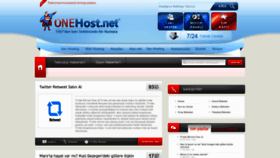 What Onehost.net website looked like in 2021 (2 years ago)