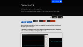 What Openhantek.org website looked like in 2021 (2 years ago)