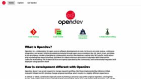What Opendev.org website looked like in 2021 (2 years ago)