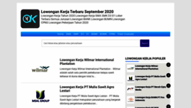 What Openkerja.com website looked like in 2021 (2 years ago)