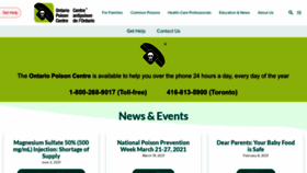 What Ontariopoisoncentre.ca website looked like in 2021 (2 years ago)