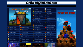 What Onlinegames.com website looked like in 2021 (2 years ago)