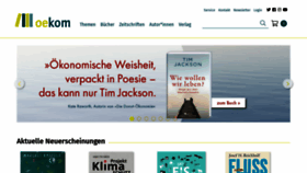 What Oekom.de website looked like in 2021 (2 years ago)