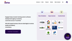 What Oditeksolutions.com website looked like in 2021 (3 years ago)