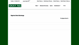 What Okay.ng website looked like in 2021 (2 years ago)