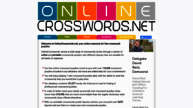 What Onlinecrosswords.net website looked like in 2021 (2 years ago)