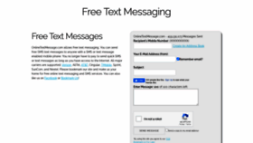 What Onlinetextmessage.com website looked like in 2021 (2 years ago)