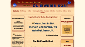 What Oel-eiweiss-kost.de website looked like in 2021 (2 years ago)