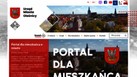 What Olesnica.pl website looked like in 2021 (2 years ago)