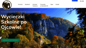 What Ojcow.pl website looked like in 2021 (3 years ago)