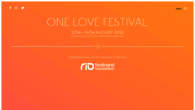 What Onelovefestival.co.uk website looked like in 2021 (2 years ago)